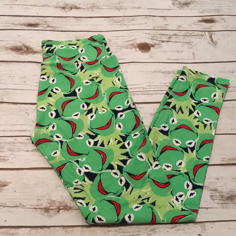 Women Kermit the frog Lularoe leggings